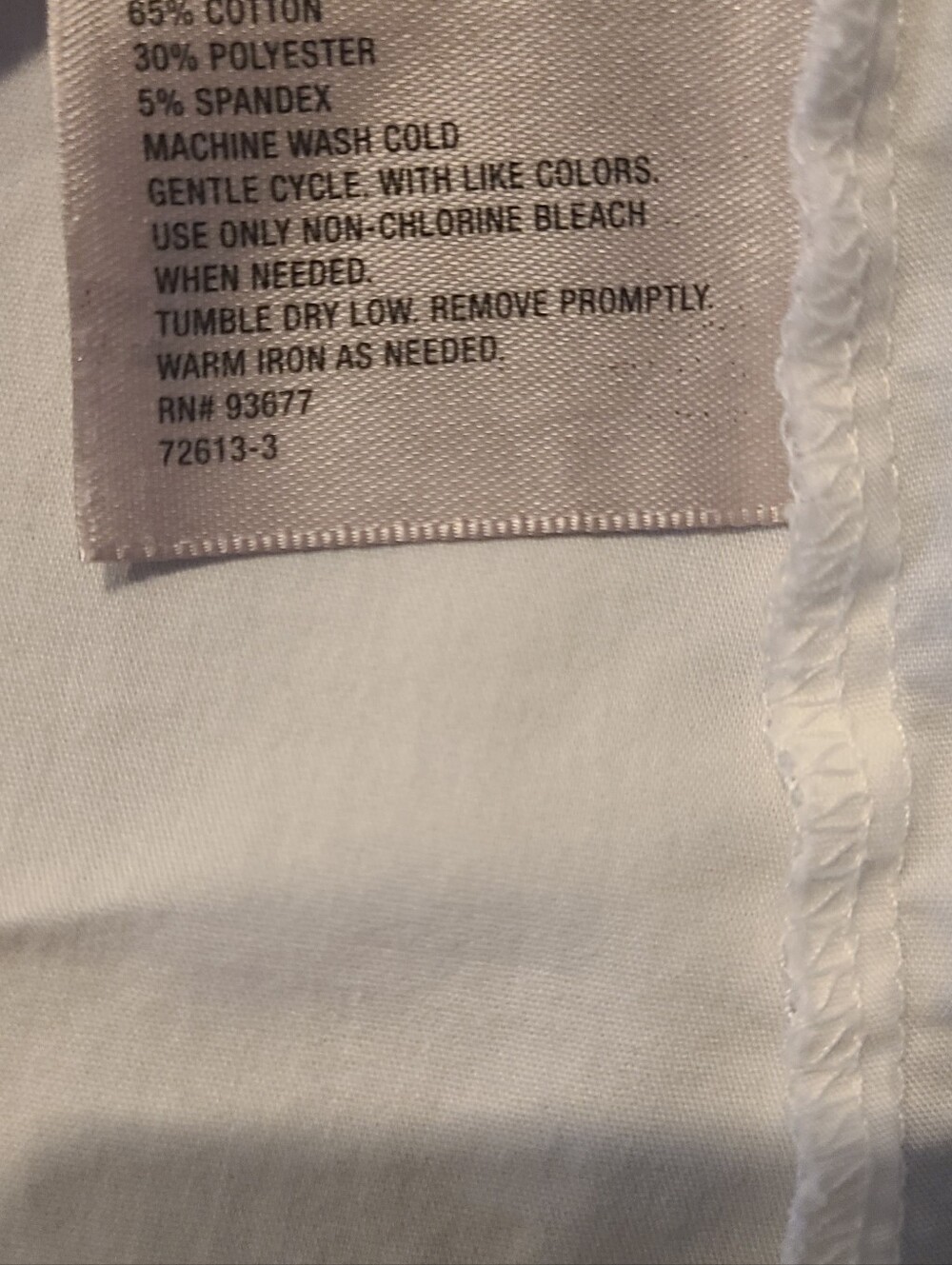 Worthington Stretch Women's XL White Short Sleeve Button Down Blouse - Picture 7 of 7